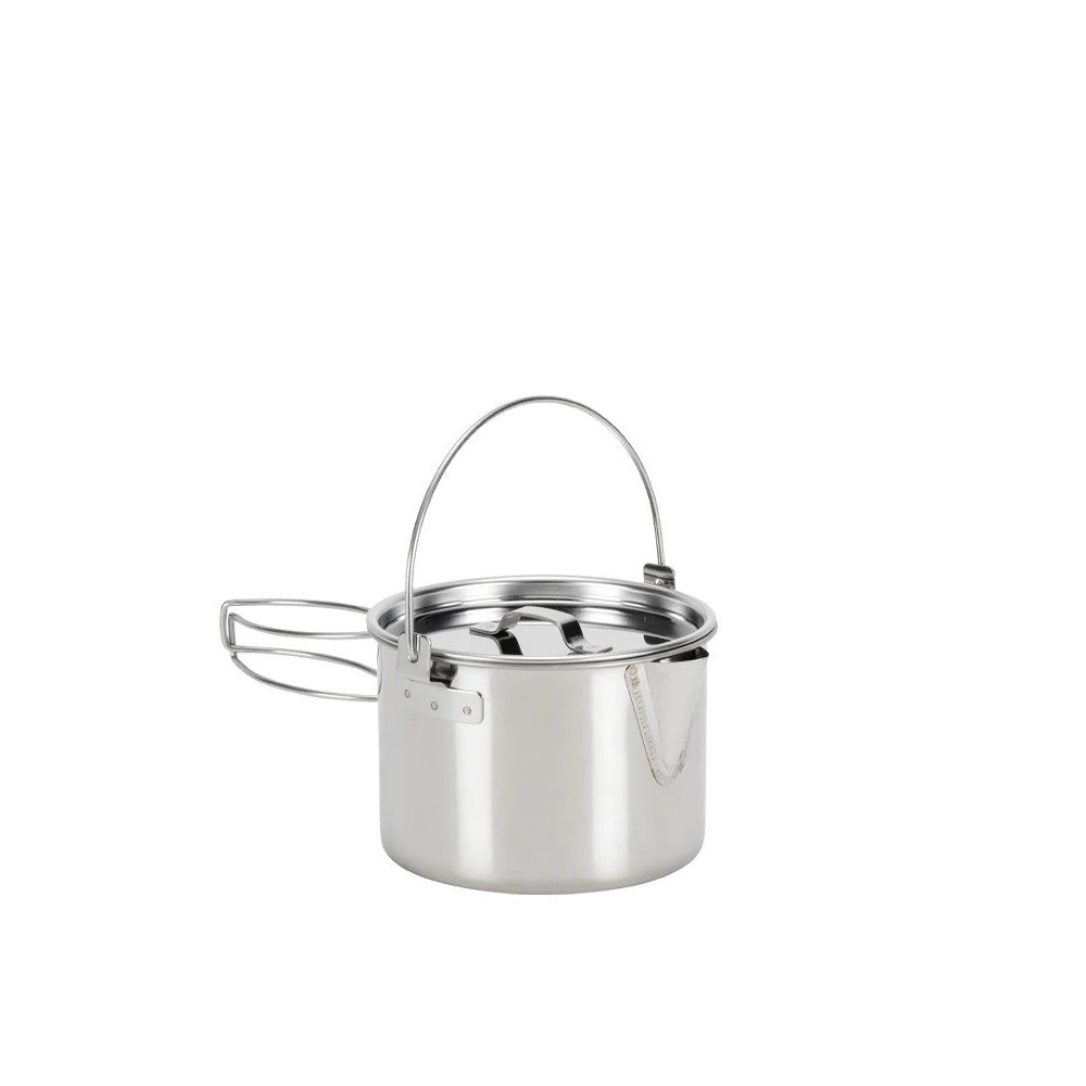 Snow Peak Stainless Steel Camping Kettle - Lightweight Outdoor Kettle For Hiking & Backpacking