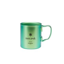 Snow Peak Titanium Double Wall Cup Grün