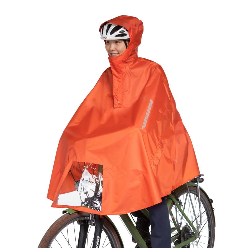 Tatonka Bike Poncho Red Orange