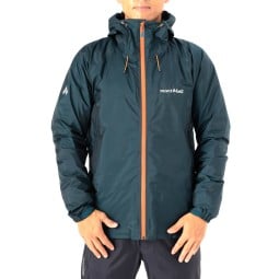 Montbell Storm Cruiser Jacket Frontansicht beispielhaft mit blauer Farbe