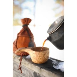 Casström Kuksa Classic Maserbirke im Einsatz