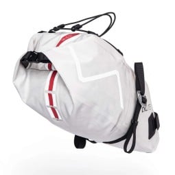 CYCLITE Saddle Bag Small 01 Lightgrey Rückseite mit Rollverschluss