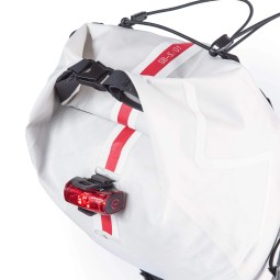 CYCLITE Saddle Bag Small 01 Lightgrey mit Lampenhalterung