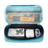 Tatonka SQZY Padded Pouch S Light Blue beispielhaft gefüllt