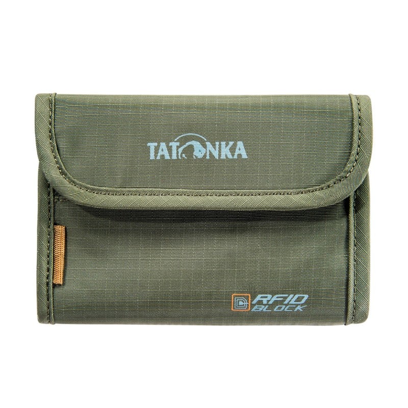 Tatonka Money Box RFID B oliv Frontansicht Tatonka Money Box RFID B oliv Frontansicht