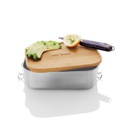 Tatonka Lunchbox I Bamboo 1000 ml mit Schneidebrettfunktion