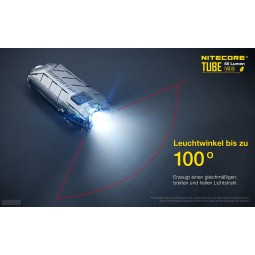 NiteCore Tube 2.0 Taschenlampe schwarz mit leistungsstarker LED