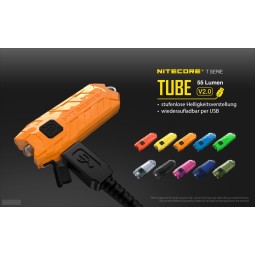 NiteCore Tube 2.0 Taschenlampe schwarz mit stufenloser Verstellung