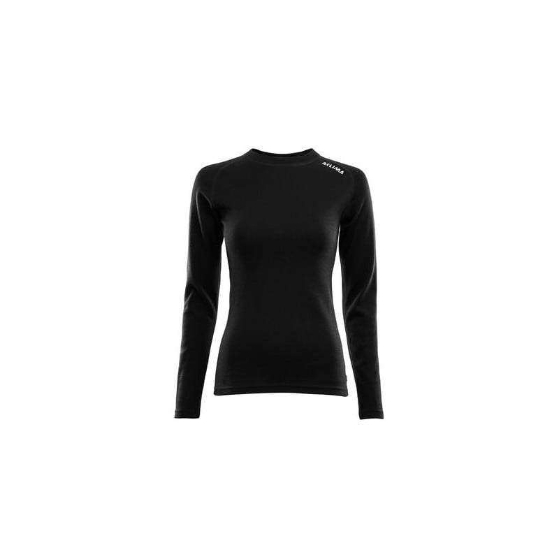 Aclima Warmwool Shirt Crew Neck Damen Schwarz