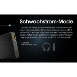 Nitecore CARBO20000 Powerbank mit Schwachstrom Modus