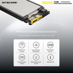 Nitecore NB10000 Powerbank mit zahlreichen Schutzfunktionen