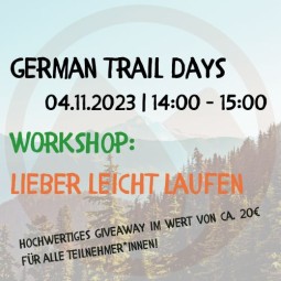 German Trail Days Workshop...