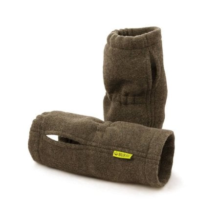 Waldkauz Pulswärmer Lodenfleece braun