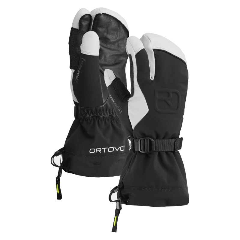 Ortovox Merino Freeride 3 Finger Glove Black Raven Ortovox Merino Freeride 3 Finger Glove Black Raven