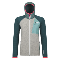 Ortovox Fleece GP Classic Knit Hoody Damen Arctic Grey