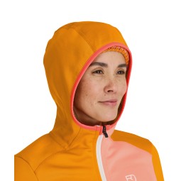 Ortovox Fleece Hoody Damen mit helmtauglicher Kapuze