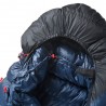 Core 550 Daunenschlafsack Modell 2023 mit Wärmekragen und Kapuze, die sich leicht verstellen lassen