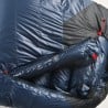 Core 550 Daunenschlafsack Modell 2023 mit gefütterter Leiste hinter dem Reißverschluss