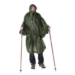 Exped Bivy Poncho UL im Einsatz von vorne betrachtet