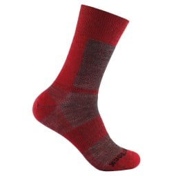 Wrightsock Merino Coolmesh II Crew Socke Rot doppellagige Trekkingsocken