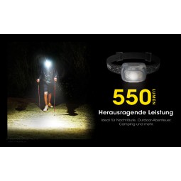 Nitecore NU31 Stirnlampe mit maximal 550 Lumen