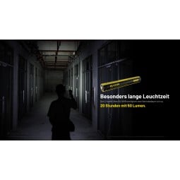 der integrierte Akku verschafft der Nitecore MT2A PRO Taschenlampe eine lange Leuchtzeit