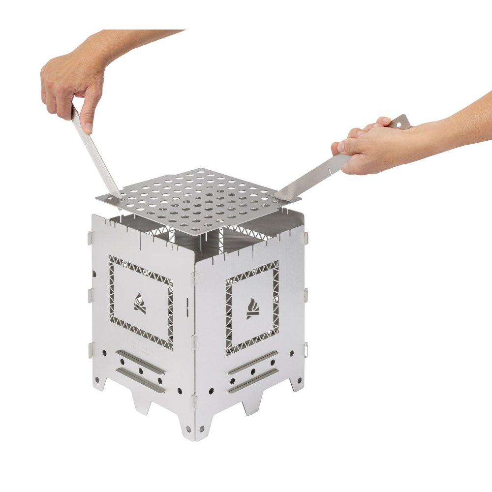 Grille Universelle Bushbox LF – Polyvalente Pour Réchaud, Barbecue, Support Casserole – Accessoire Outdoor