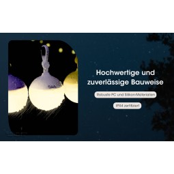 Stabile und wasserabweisende Nitecore Bubble LED Laterne weiß