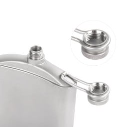 SilverAnt Titanium Hip Flask 220 ml Detailansicht