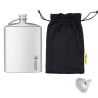 SilverAnt Titanium Hip Flask 220 ml mit Packbeutel und Trichter
