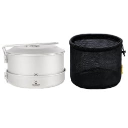 SilverAnt 2350ml Camping Pot and Pan Set