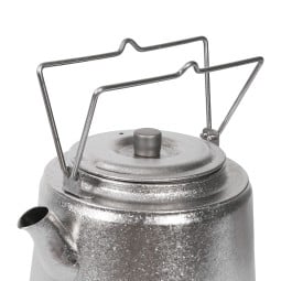 SilverAnt Titanium Bushcraft Kettle mit auseinandergeklappten Henkeln