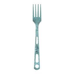 SilverAnt Titanium Cutlery Set 3 Piece Blue Einzelansicht Gabel