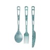 SilverAnt Titanium Cutlery Set 3 Piece Blue mit Messer, Gabel und Löffel
