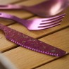 Detailansicht SilverAnt Titanium Cutlery Set 3 Piece Purple