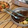 SilverAnt Titanium Cutlery Set 3 Piece Blue im Einsatz