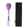 SilverAnt Titanium Bottle Opener Spork Purple mit Packbeutel
