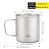 Abmessungen SilverAnt Titanium 600ml Cup with Lid