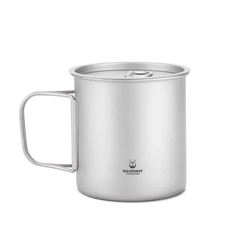 SilverAnt Titanium 600ml Cup with Lid