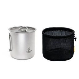 SilverAnt Titanium 600ml Cup with Lid mit Packsack