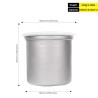 SilverAnt Titanium Rice Cooker Abmessungen des Einsatzes