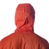 Leichte Klettleiste zur Verstellung der Kapuze an der Montbell Ultra Light Shell Hooded Jacket