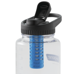 Platypus DayCap In-Bottle Filter  beispielhaft auf einer Weithalsflasche