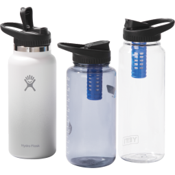 Der Platypus DayCap In-Bottle Filter  ist z. B. kompatibel mit Nalgene, Hydroflask oder Yeti Weithalsflschen (nicht enthalten)