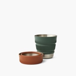 Sea to Summit Detour Collapsible Mug Vergleich Packmaß mit ausgeklapptem Becher