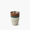 mehrere Sea to Summit Detour Collapsible Mugs ineinander gestapelt
