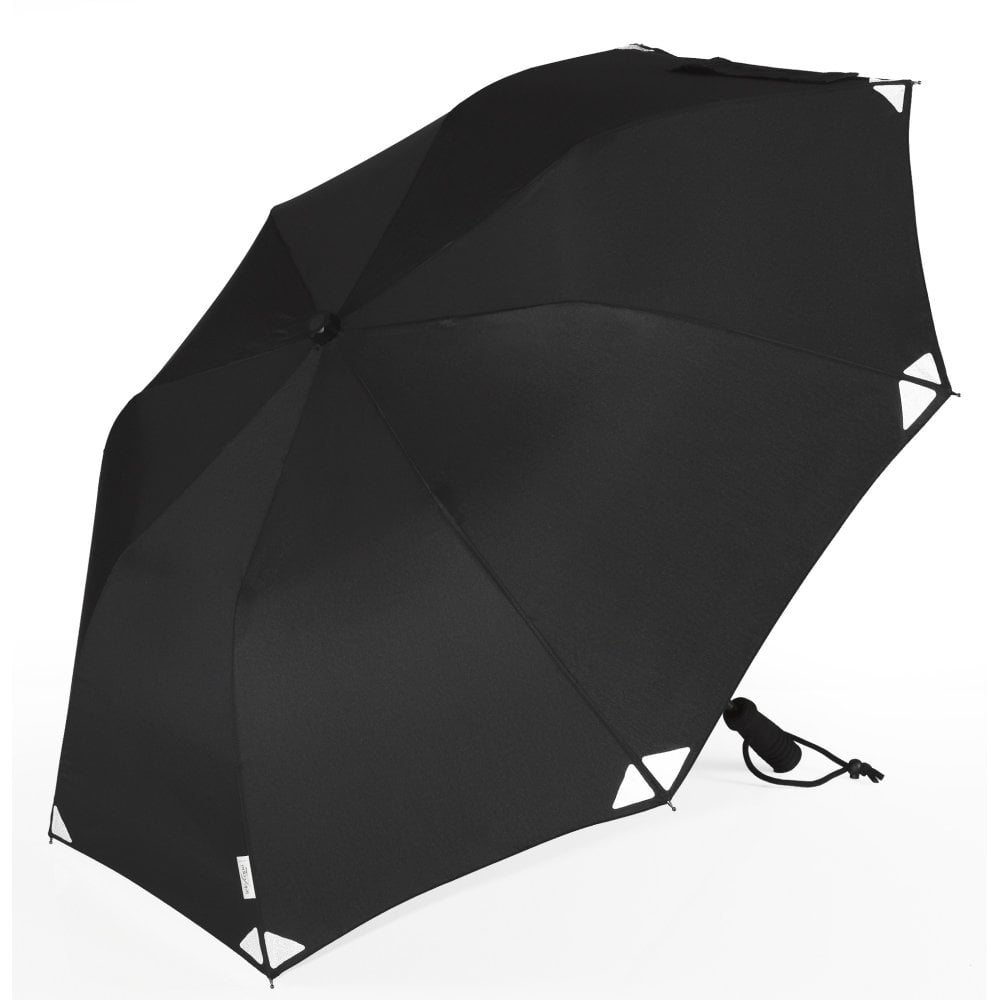 TeleScope Handsfree Regenschirm Schwarz reflektierend