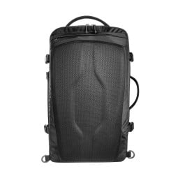 Tatonka Traveller Pack 35 Handgepäck Rucksack black Rückansicht mit verstautem Tragesystem