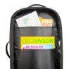 Fächer im Tatonka Traveller Pack 35 Handgepäck Rucksack black beispielhaft befüllt