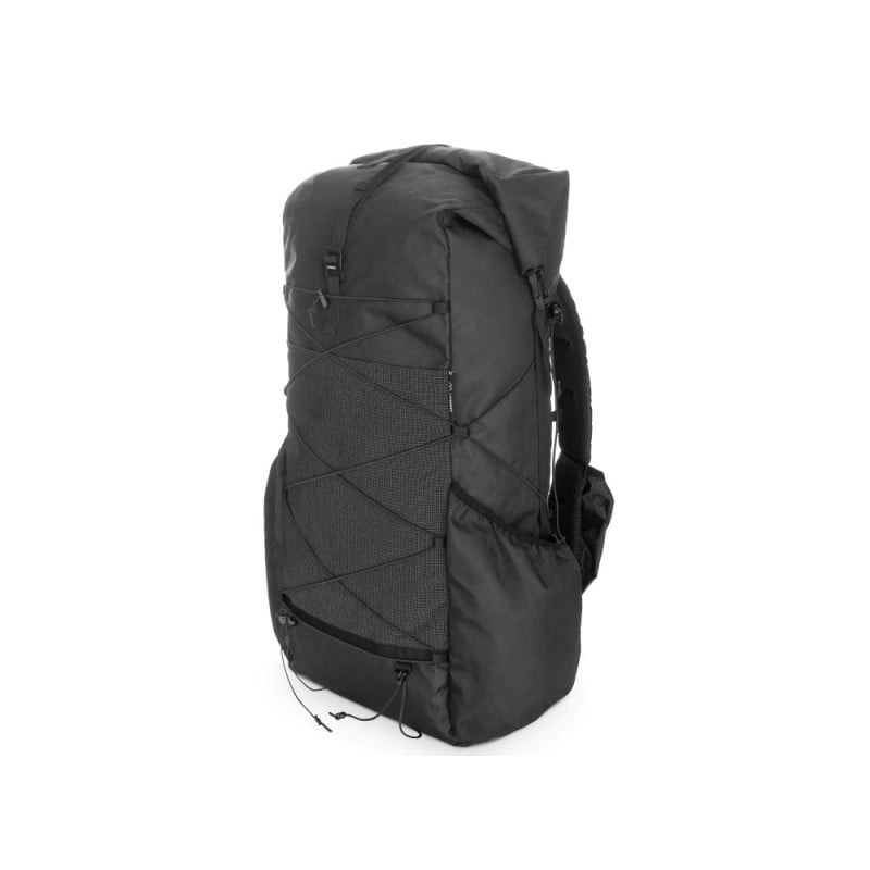 Liteway Gramless Rucksack Ecopak 35L von Vorne seitlich Schwarz